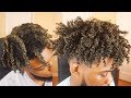 Trying Colored Hair Wax On My Curly Hair! Coloring My Hair Blonde With Colored Hair Wax