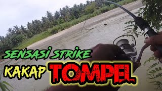 Mancing Kakap - Strike Tercepat Mancing Kakap Tompel  || #mancing