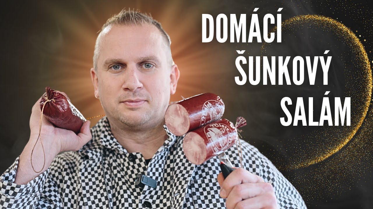 DOMÁCÍ ŠUNKOVÝ salám 🐷 jednoduchý návod - ŠIMON jako pomocník
