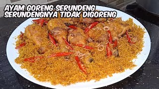 CARA MEMBUAT AYAM GORENG SERUNDENG LENGKUAS DAN KELAPA EMPUK MANTAP!. 