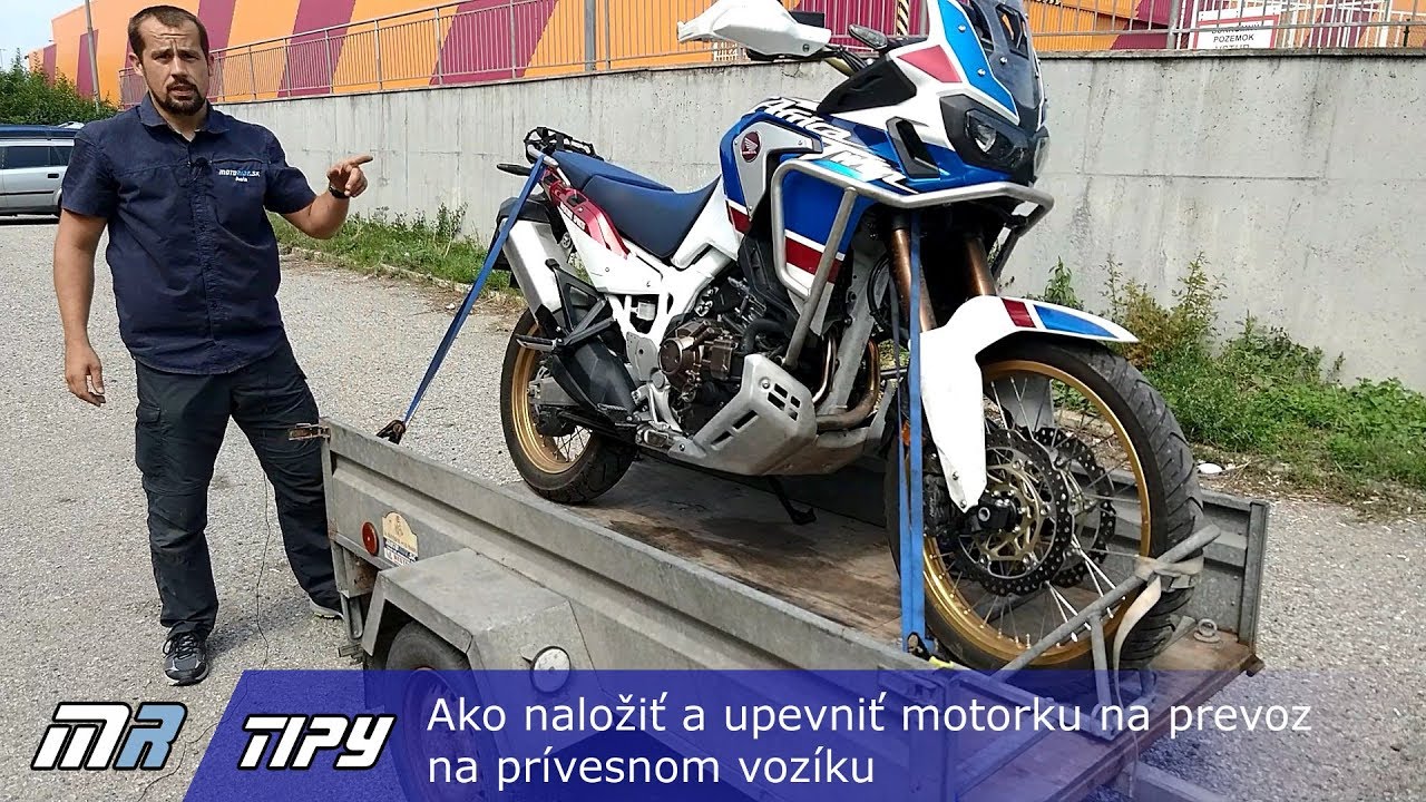 MR Tipy: Ako naložiť a upevniť motorku na prevoz na prívesnom vozíku - motoride.sk