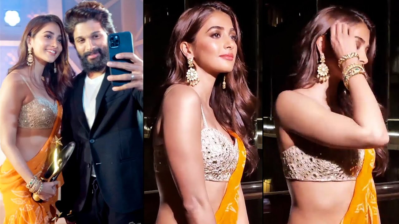 ICON Star Allu Arjun And Pooja Hegde Visuals At Sakshi Excellence Awards | Ala Vaikunthapurramuloo