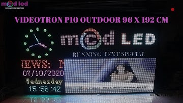 VIDEOTRON P10 RGB OUTDOOR 96 X 192 CM
