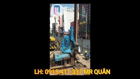 Ép cừ larsen bằng robot|Công trình Hố kích-Quận 8-HCM