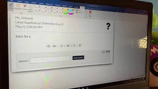 Linear Equations with Distribution