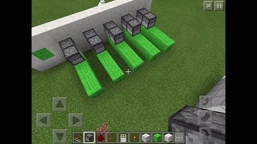 How to make a SIMPLE BUTTON PASSCODE DOOR in Mcpe 0.15.10
