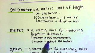 Grade 4 Math Chapter 12, Review 3rd Grade Measurement Terms