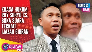 BREAKING NEWS! Ini Respon Kuasa Hukum Roy Suryo cs Prihal Ijazah Gibran 