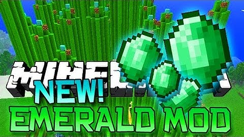 Minecraft "EMERALD" KINGDOM MOD! (New Weapons, TNT, Dimension, Items & MORE!) Mod Showcase