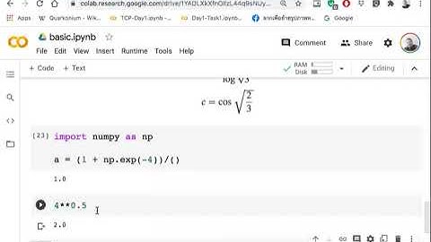 python for physics 2 - ฟังก์ชั่นการคำนวณทางคณิตศาสตร์