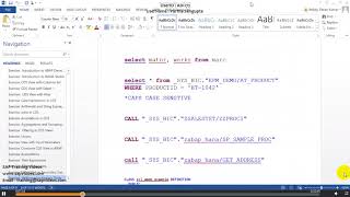 12  HANA Artifacts, HANA Studio   Part 2