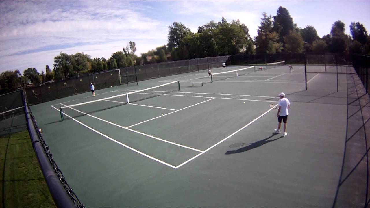 Mounting the MUVI HD10 Camcorder on Side Fence - How to Film a Tennis Match