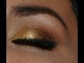 Maquiagem com Glitter Dourado - Natal 2012 Vivan
