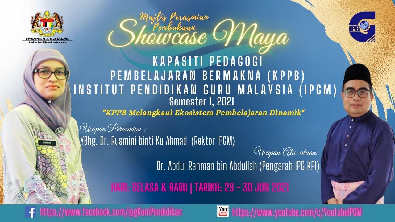 MAJLIS PERASMIAN PEMBUKAAN SHOWCASE KPPB 27 IPG - YouTube