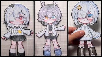 How to make paper dolls Gacha Moving - OC | DIY #3