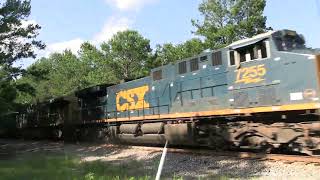 CSX 7255 leads CSX M691-23 at Ebenezer, GA 6/23/2026