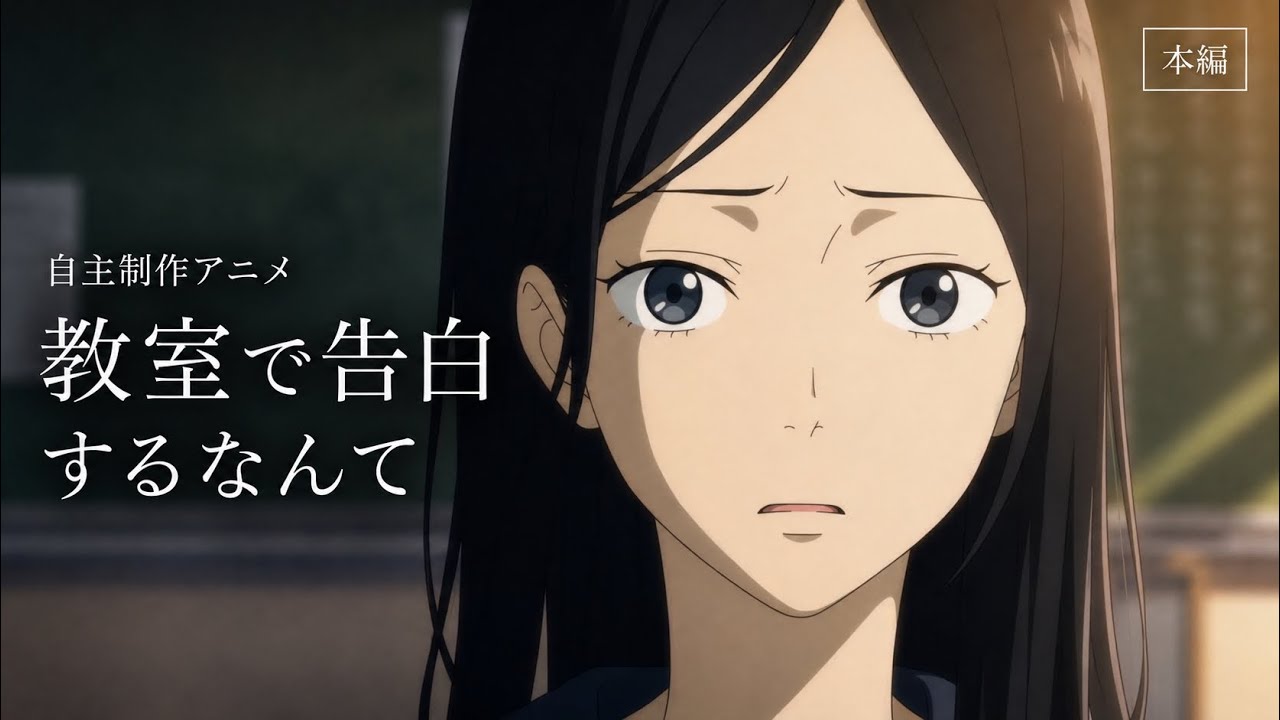 【自主制作アニメ】教室で告白するなんて 【アニメ】