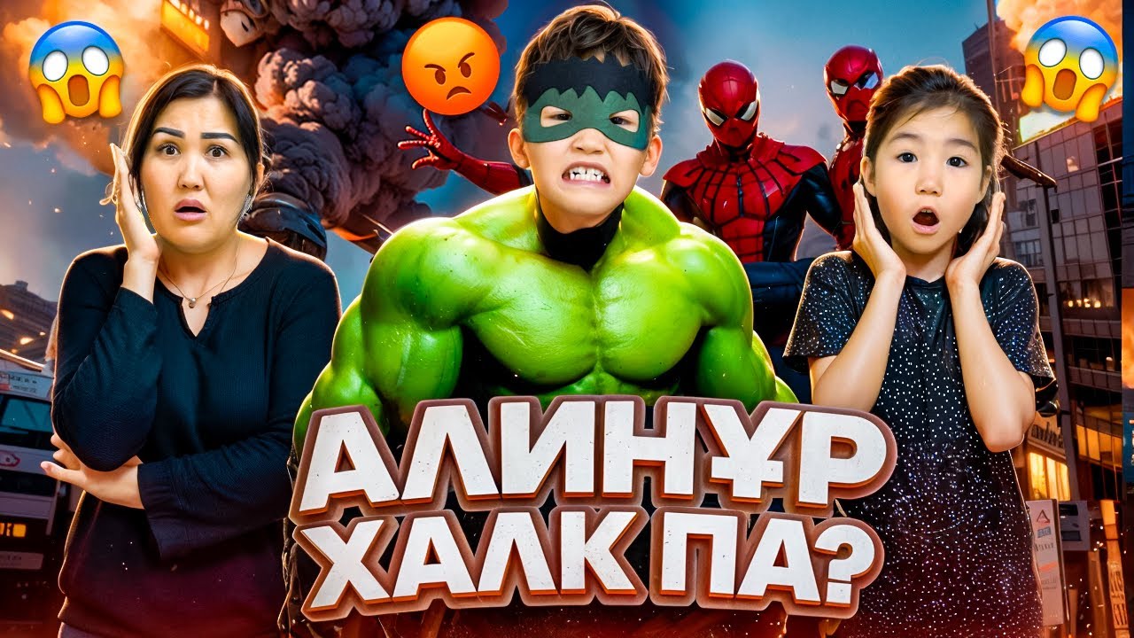 АЛИНҰР ХАЛК ПА?😱😳МИНИ ФИЛЬМ🎞️🎥