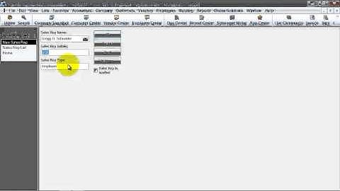QuickBooks Training - Sales Rep List