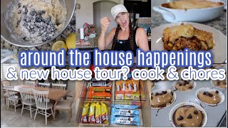 Around The House Happenings! Cooking & Chores! New House Tour, Mom Life & Hanging Out!