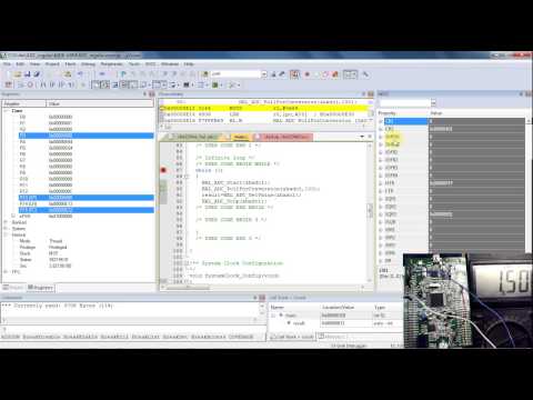 STM32Cube ADC настройка АЦП для регулярного канала  STM32F407 discovery