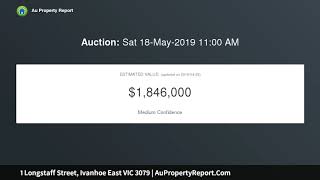 1 Longstaff Street, Ivanhoe East VIC 3079 | AuPropertyReport.Com