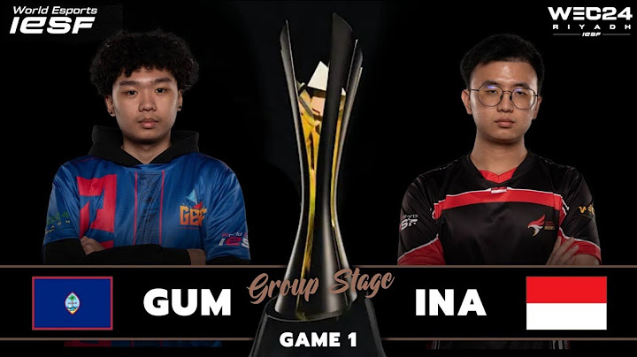 GUAM vs INDONESIA - Game 1 | Group Stage MLBB - IESF WEC24 Riyadh