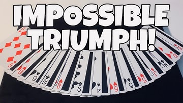VERY IMPOSSIBLE TRIUMPH CARD TRICK! // IN DEPTH TUTORIAL!