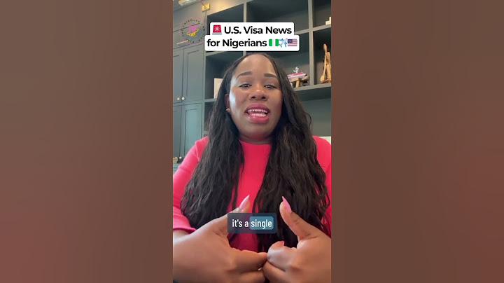 U.S. VISA UPDATE for Nigerians