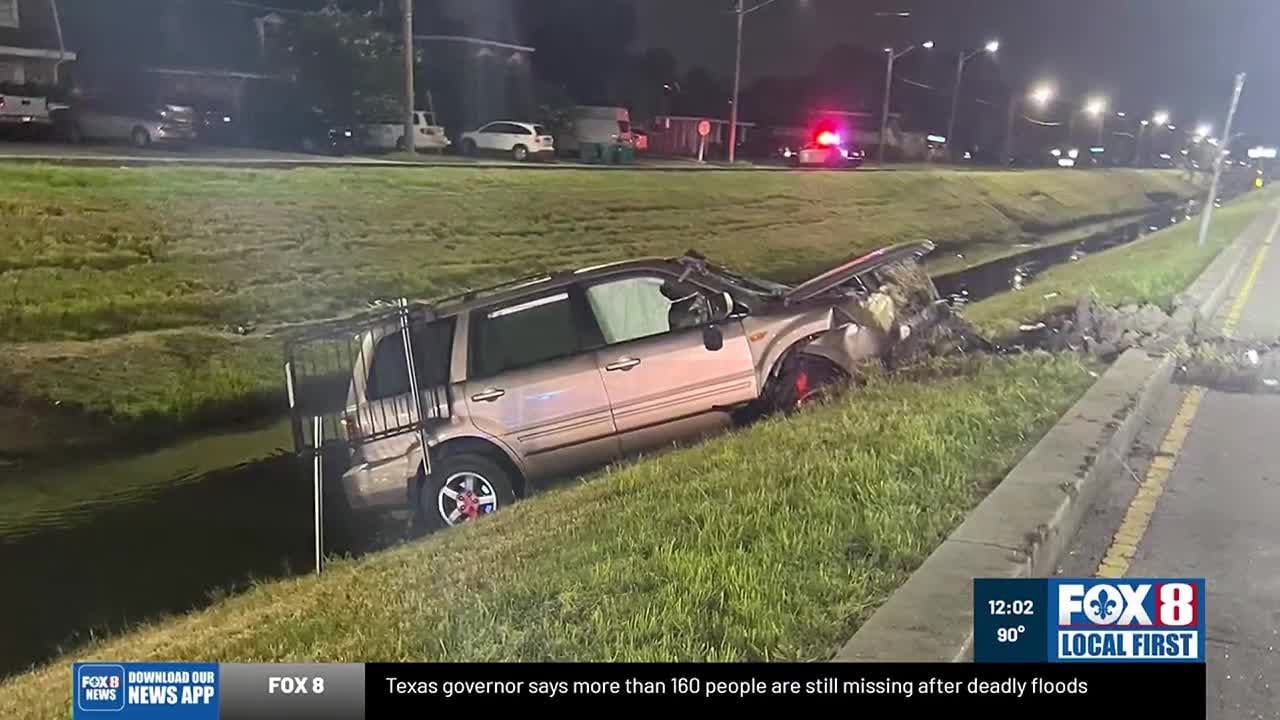 Police chase in Kenner ends with driver dead - YouTube