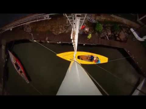 Raising the mast of Kisen