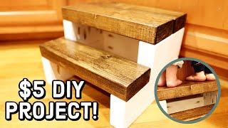 Kid's Stepstool DIY Build For $5
