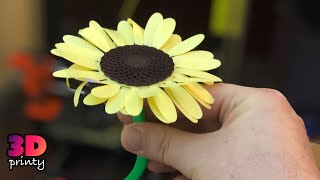 3D Printed Sunflower #Shorts