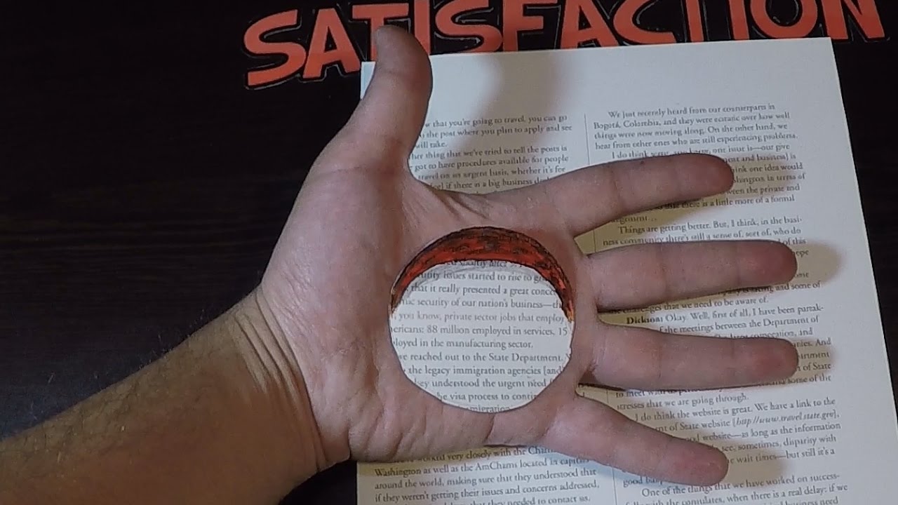 How to paint Bullet Hole in Hand Unbelievable Mind bending 3D Trick