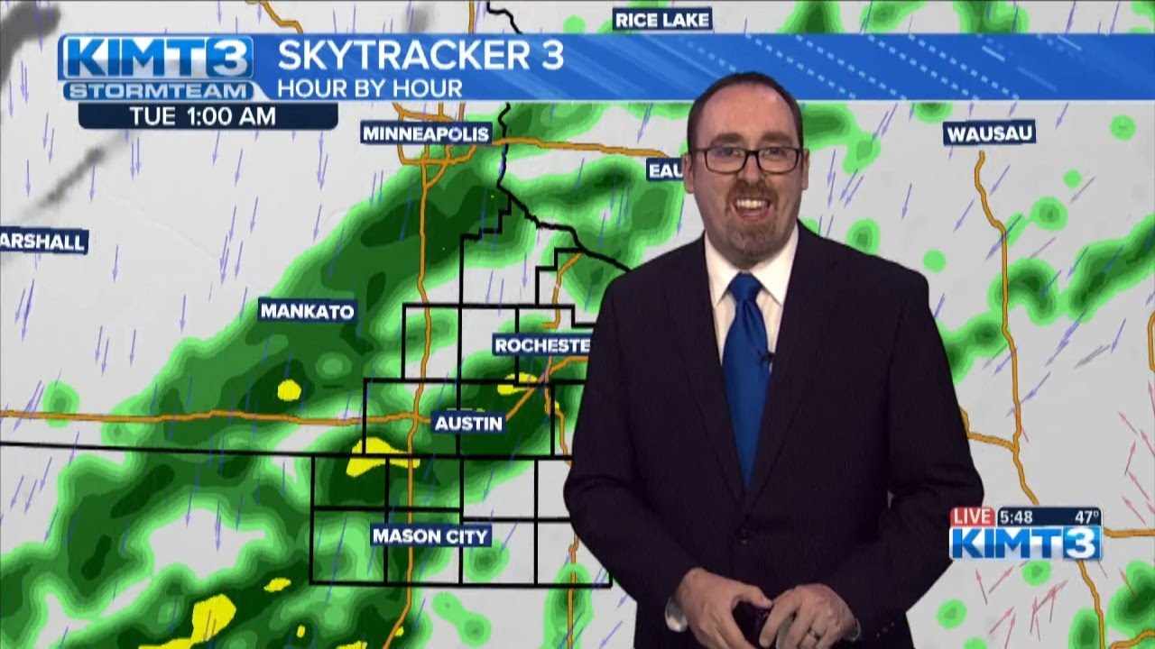 Tracking a soggy start to the week ahead - YouTube
