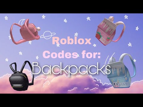 Backpacks Roblox Item Codes Youtube