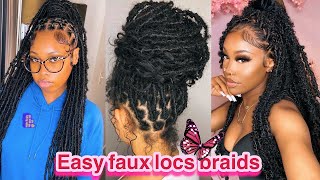 🦋Faux Locs & Butterfly Locs Hairstyles 2022 Hair Compilation 🍁♥️ screenshot 3