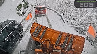 Snow Chaos❄Snow removal in the Austrian Alps #asmr #tiktok