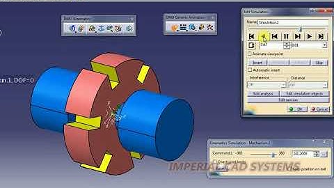 Revolution joint Simulation in Catia V5 DMU kinematics