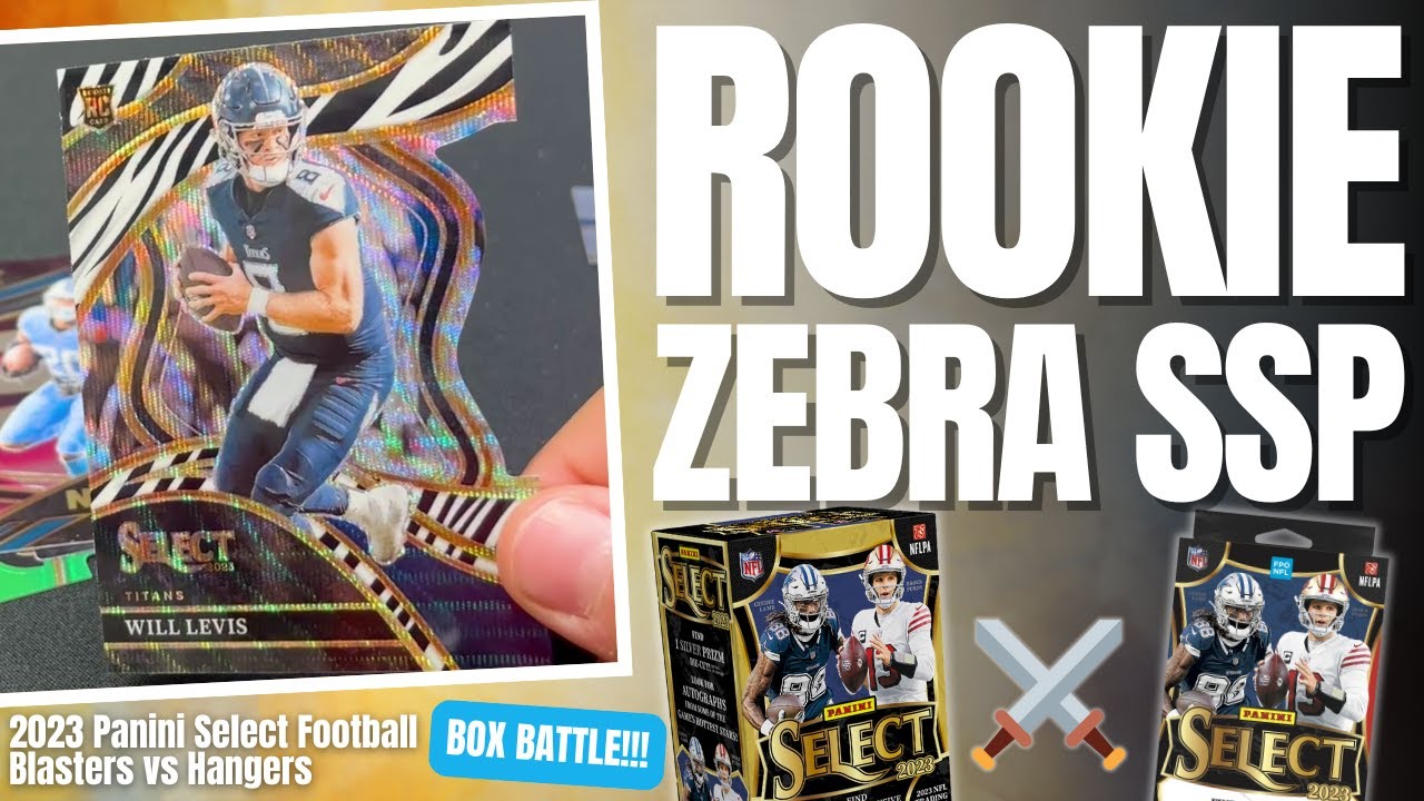 Rare Will Levis Zebra Card Pull in 2023 Panini Select Football