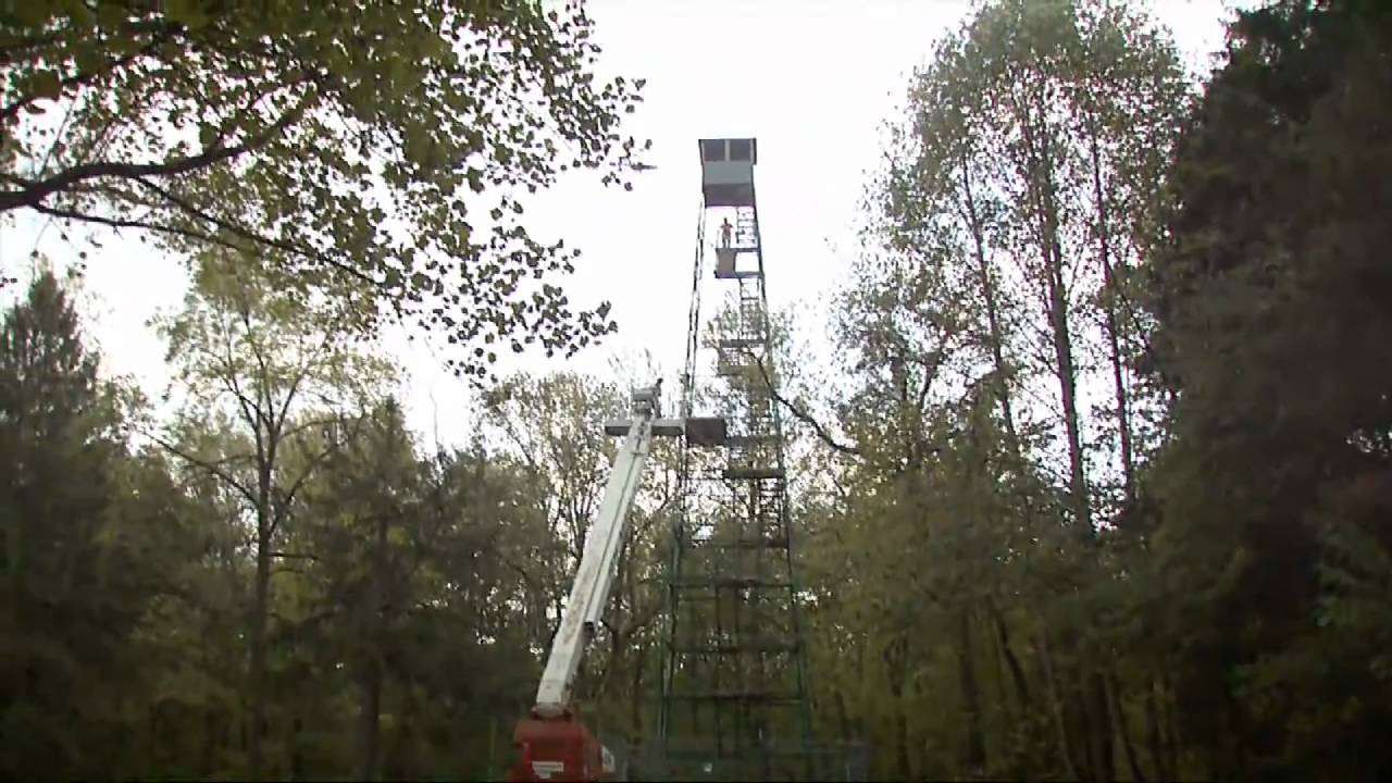 Fire Tower Back in Place in the Morgan-Monroe State Forest
