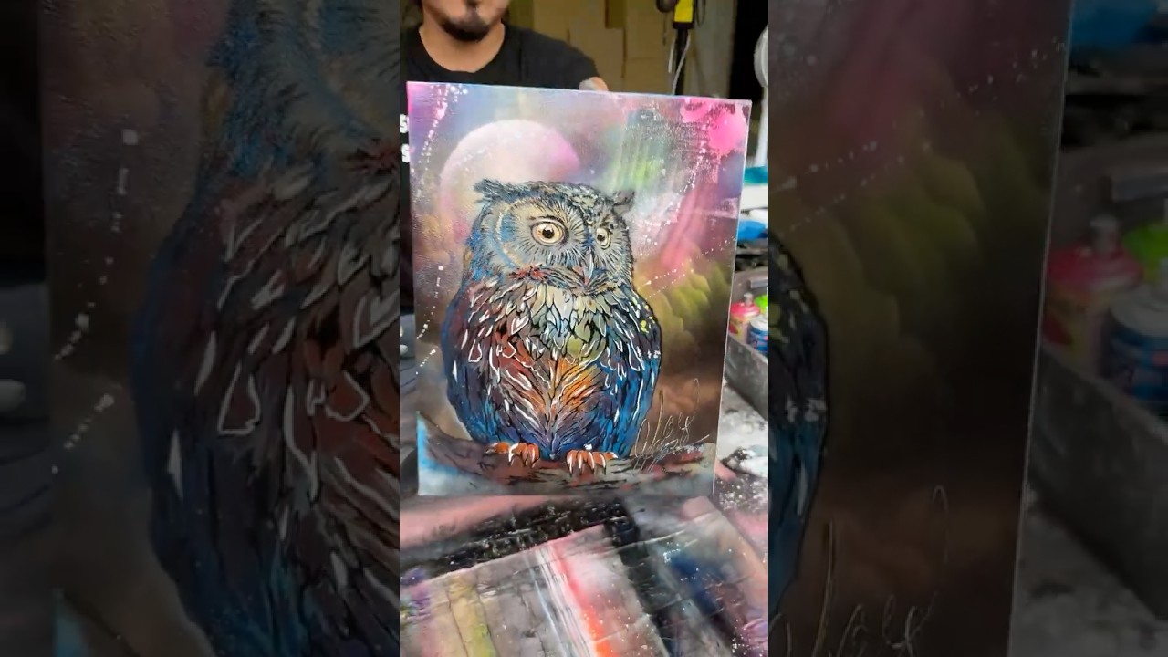 I asked you to upgrade the angry canvas with spray painting