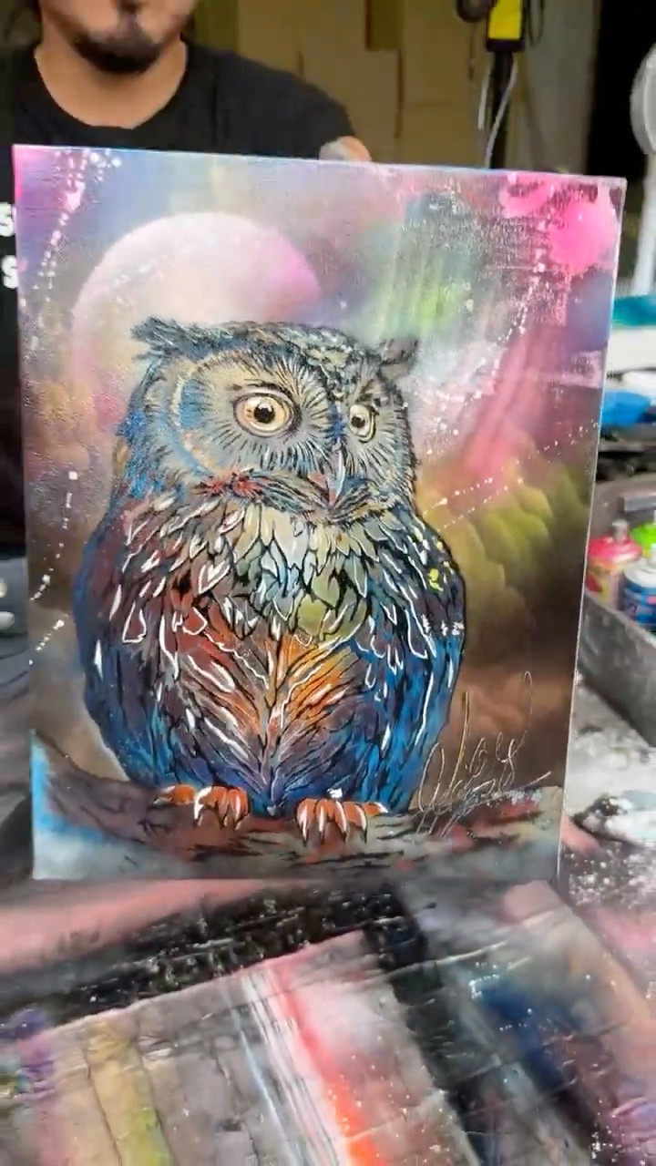 I asked you to upgrade the angry canvas with spray painting