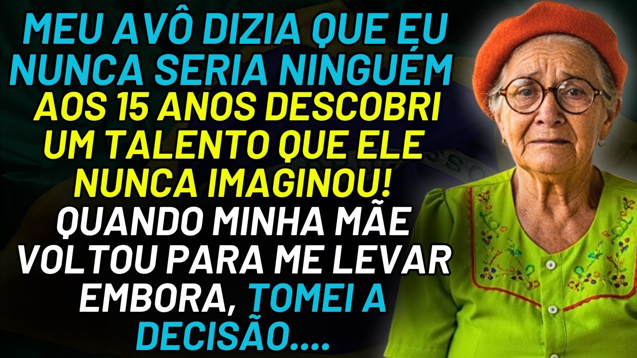 HISTÓRIA REAL DESTA AVÓ 👵💔 MEU AVÔ DIZIA QUE EU NUNCA SERIA ALGUÉM… O QUE ACONTECEU ME FEZ…