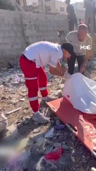 Palestinian Red Crescent responds to Israeli air strike on residential building
