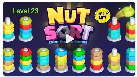 Brain Games nut sort game Level 23 24 25