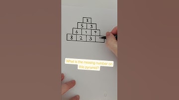 What IS the missing number of the pyramid?!! Can you figure IT out?