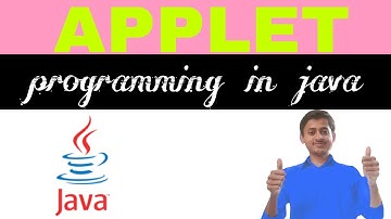 Applet in Java .Applet programming.