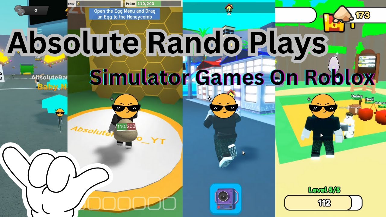 Absolute Rando Plays Simulator Games | Roblox - YouTube