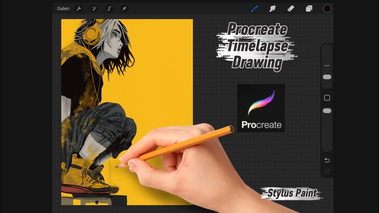 Procreate Drawing Tutorial - Timelapse - YouTube